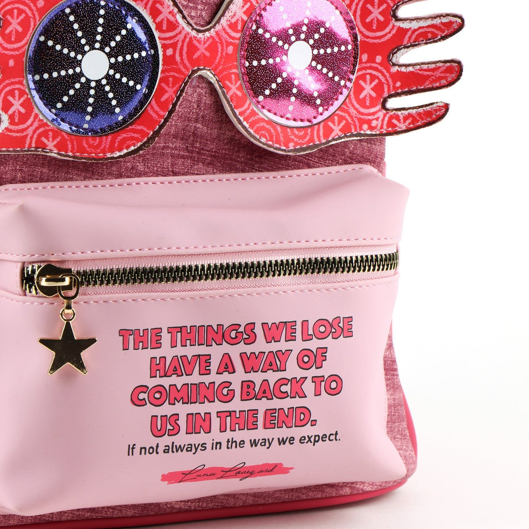 Harry Potter Casual Fashion Faux-Leather Luna Lovegood Red Backpack 2100005930