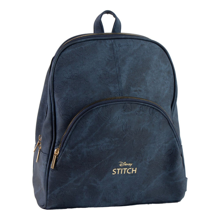 Disney Stitch Casual Fashion Faux-Leather Si Blue Backpack 2100005933
