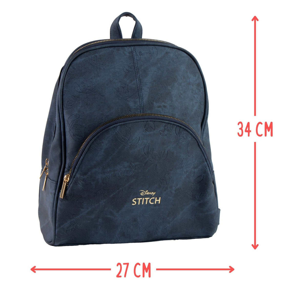 Disney Stitch Casual Fashion Faux-Leather Si Blue Backpack 2100005933
