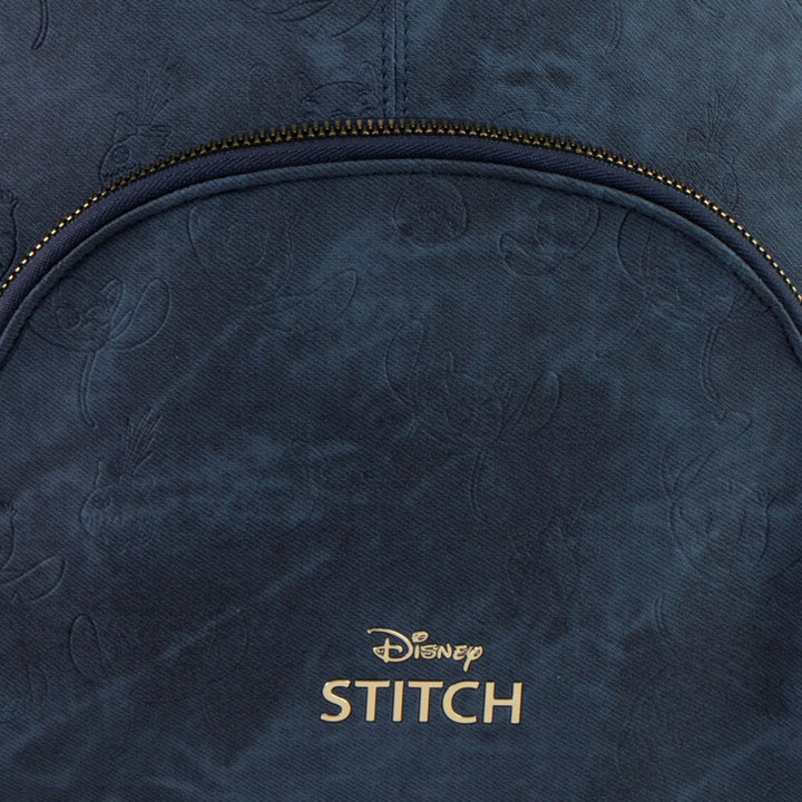 Disney Stitch Casual Fashion Faux-Leather Si Blue Backpack 2100005933