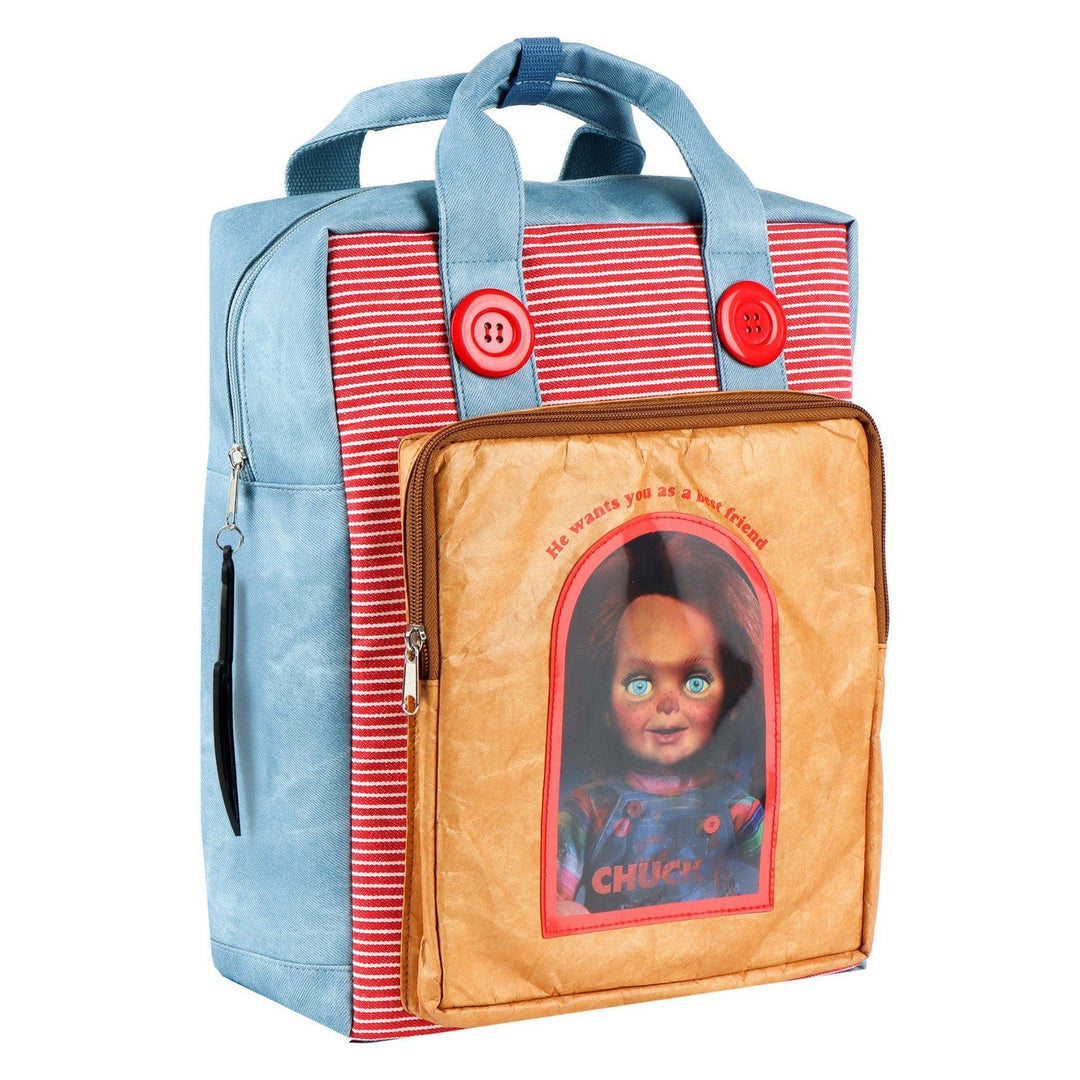 Collectable Casual Fashion Faux Leather Chucky Red Backpack 2100005939