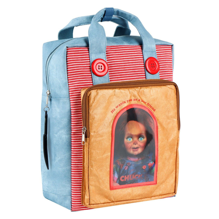 Collectable Casual Fashion Faux Leather Chucky Red Backpack 2100005939