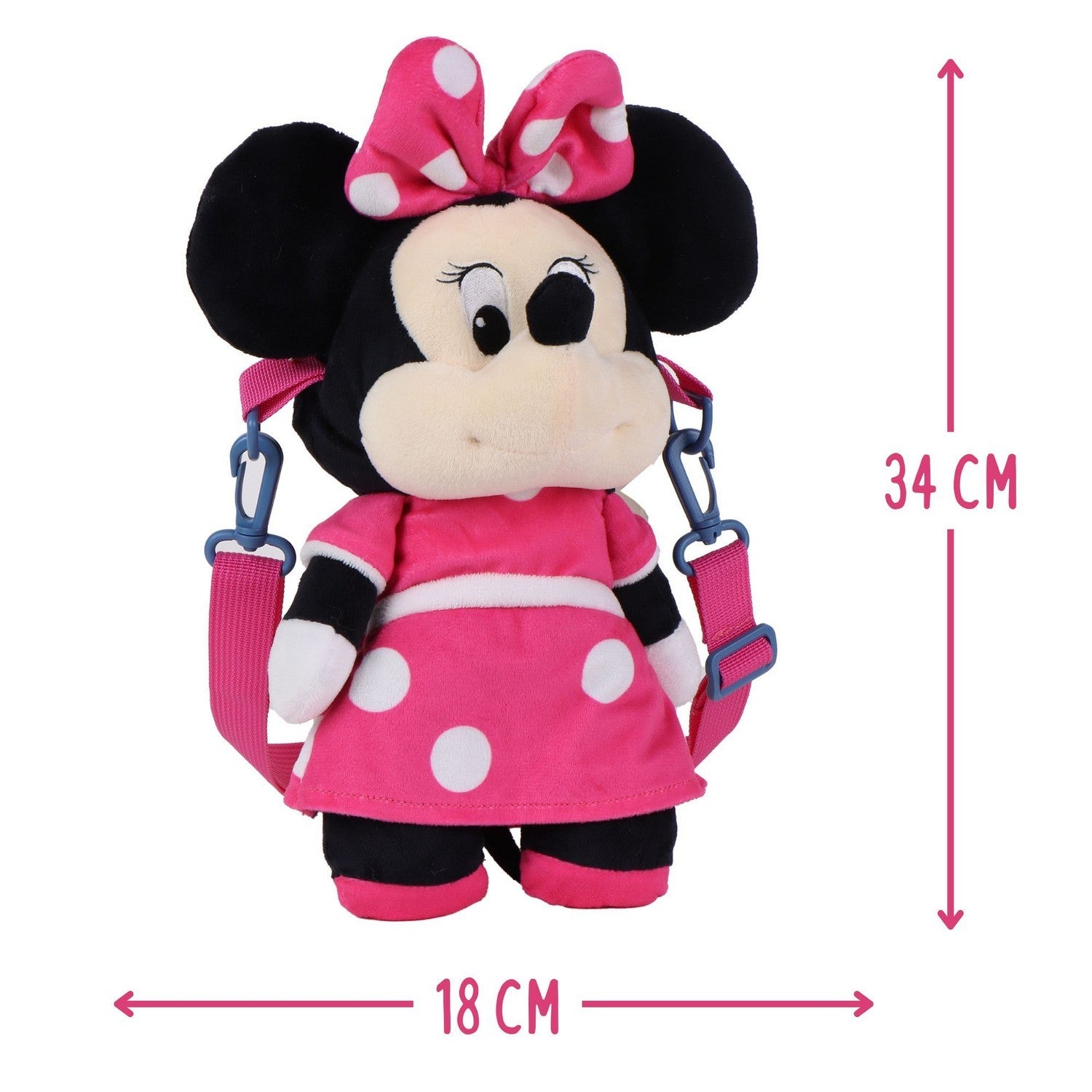 Disney Mickey & Minnie Mouse Plush Pink Bag 2100006273