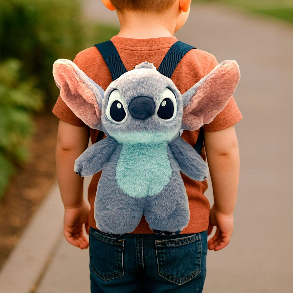Disney Kids Character Plush Stitch Blue Backpack 2100006277