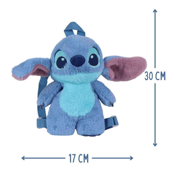 Disney Kids Character Plush Stitch Blue Backpack 2100006277