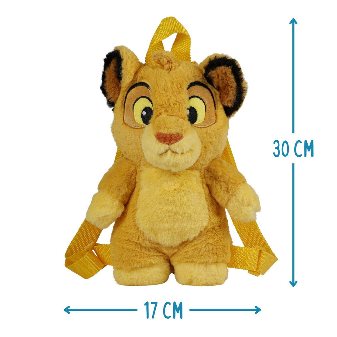 Disney Kids Character Plush Lion King Yellow Backpack 2100006281
