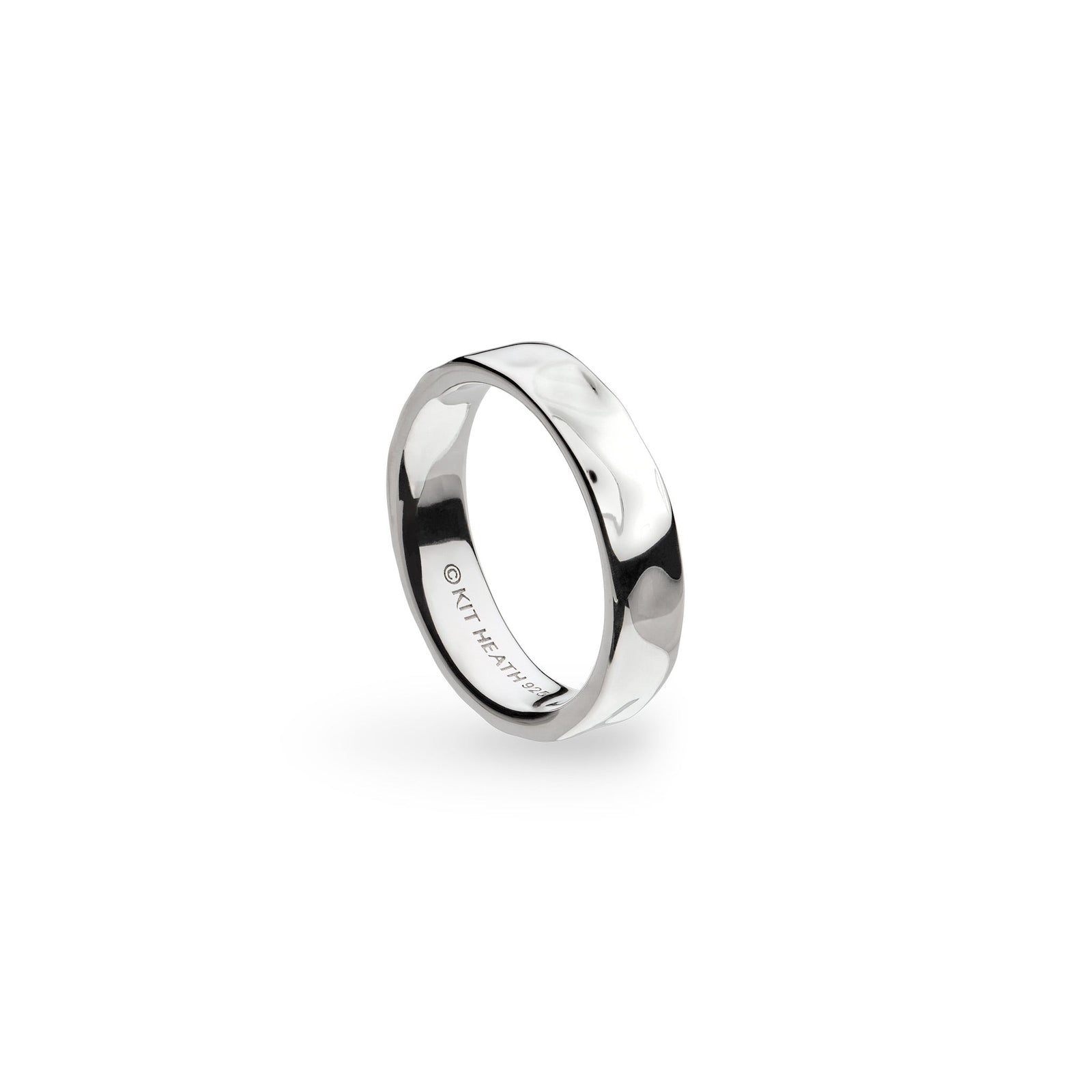 Kit Heath Mirage Reflect Rhodium Plated 5mm Band Ring 21221RP