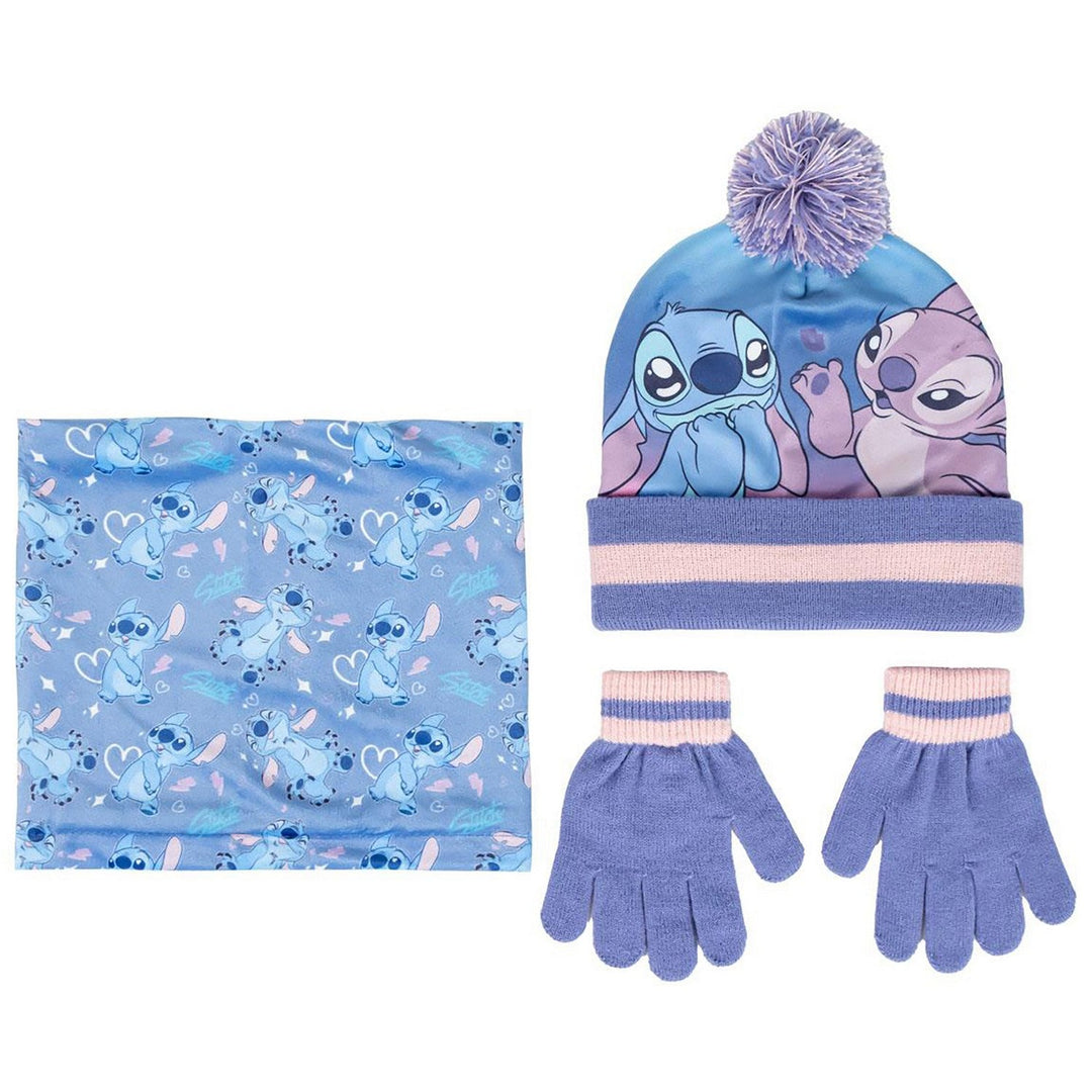 Disney 3 Pieces Snood Stitch Blue Set 2200010266