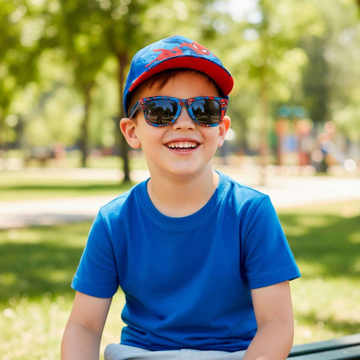 Marvel Cap Of Sunglasses Spiderman Blue Set 2200010458