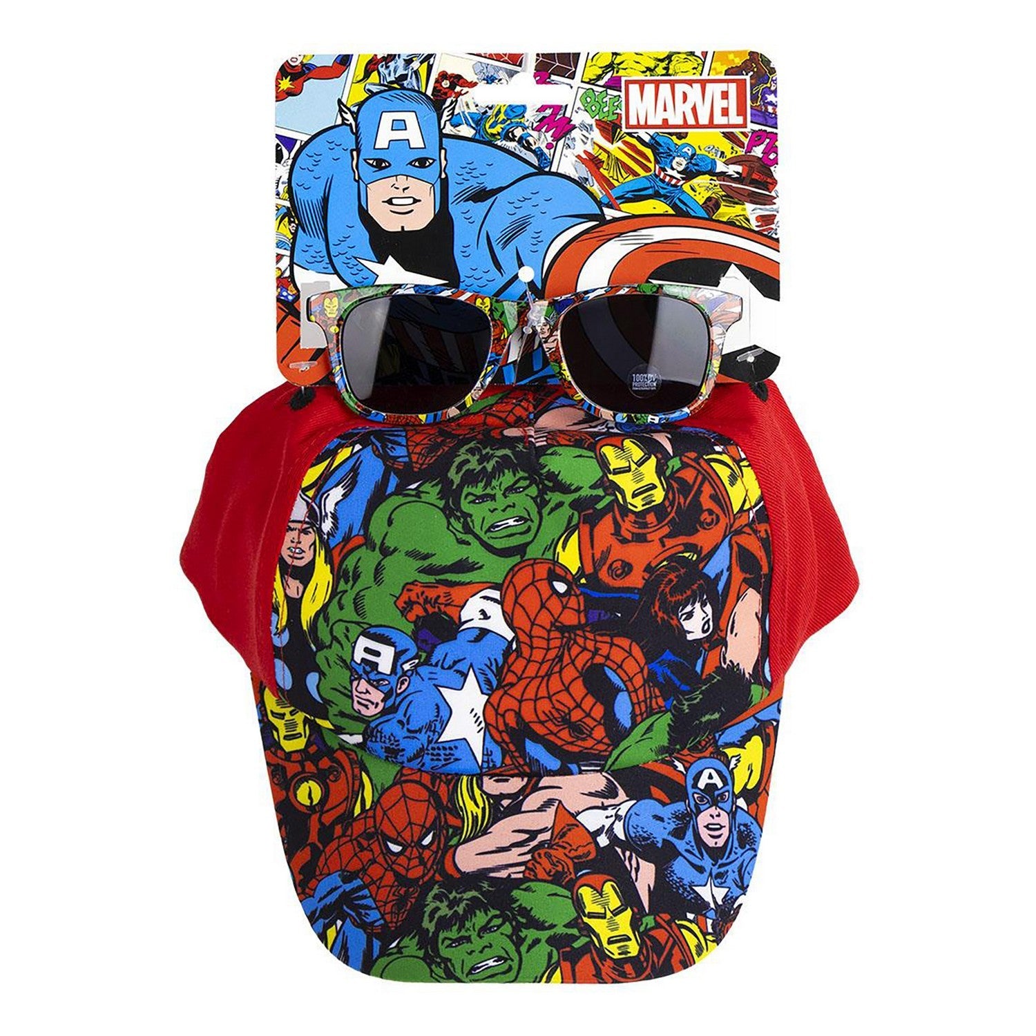 Marvel Cap And Sunglasses 2 Piece Avengers - Red Set 2200010460