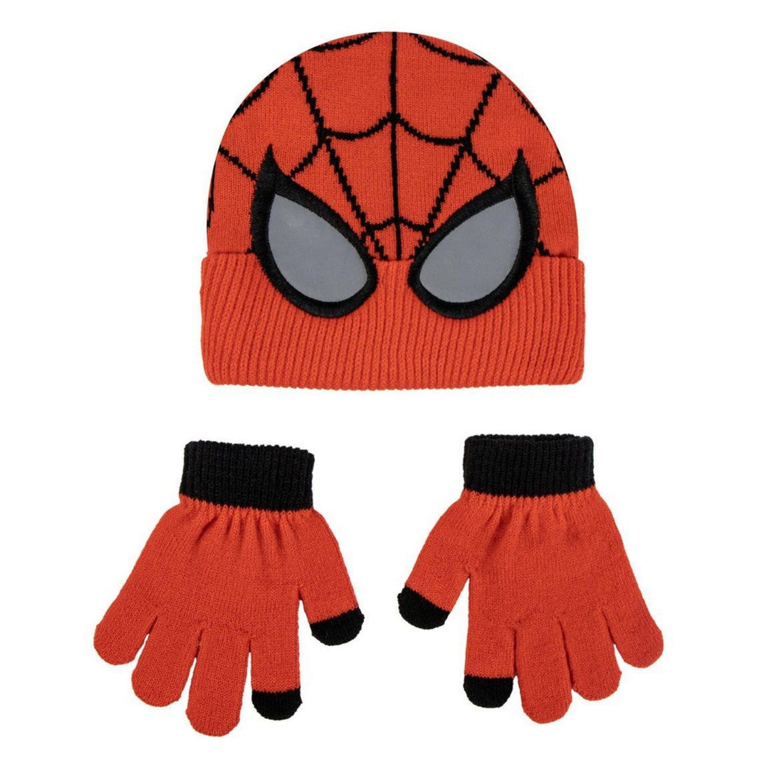 Marvel 2 Piece Hat And Gloves Winter Spiderman Red Set 2200010572