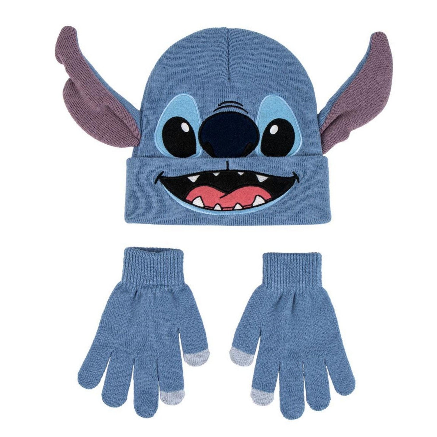 Disney 2 Piece Hat And Gloves Winter Stitch Blue Set 2200010574