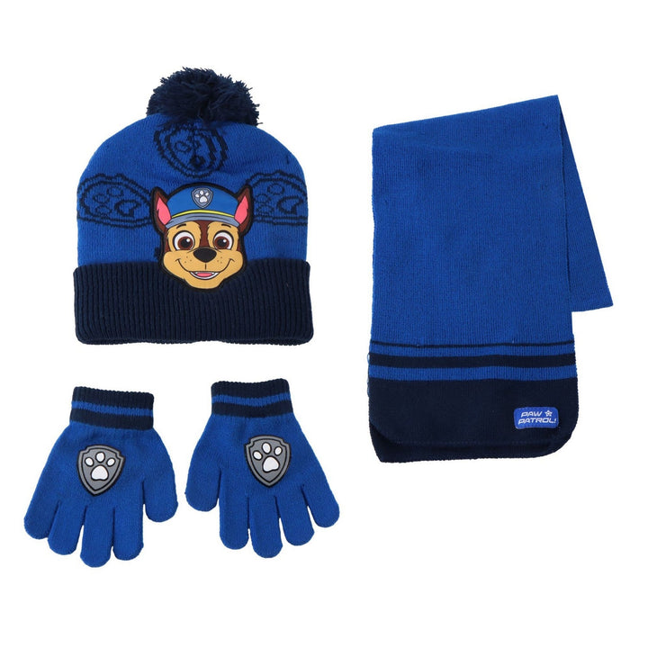 Pre School 3 Piece Hat, Gloves, Scarf Winter Paw Patrol Blue Set 2200010579