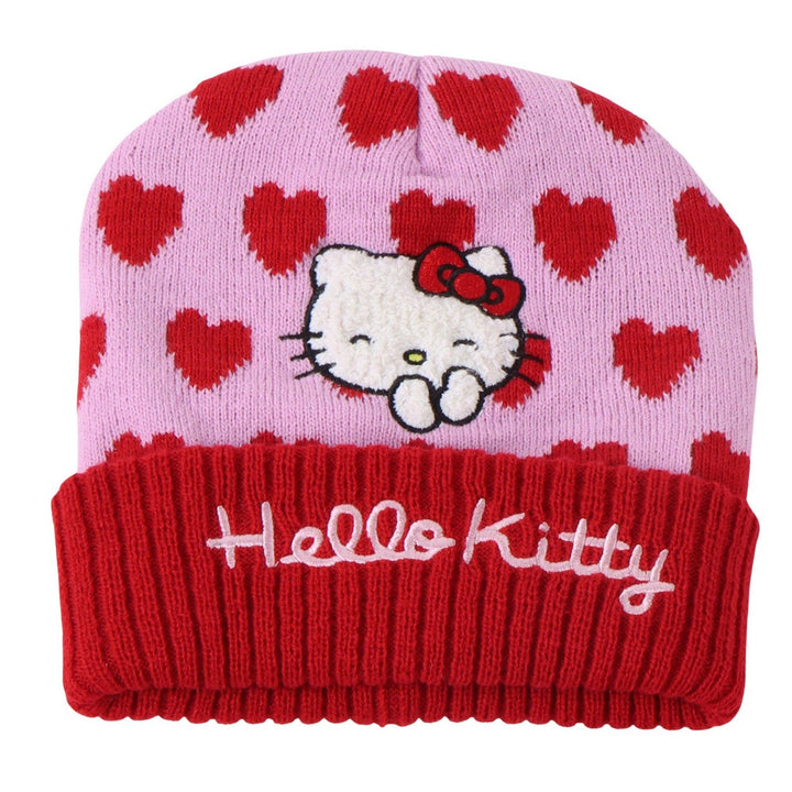 Hello Kitty & Friends 3 Piece Hat, Gloves, Scarf Winter Pink Set 2200010589