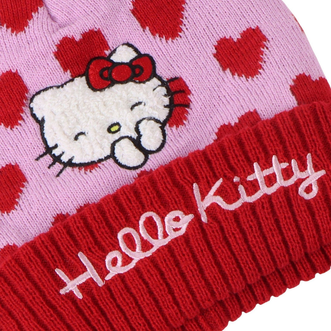 Hello Kitty & Friends 3 Piece Hat, Gloves, Scarf Winter Pink Set 2200010589