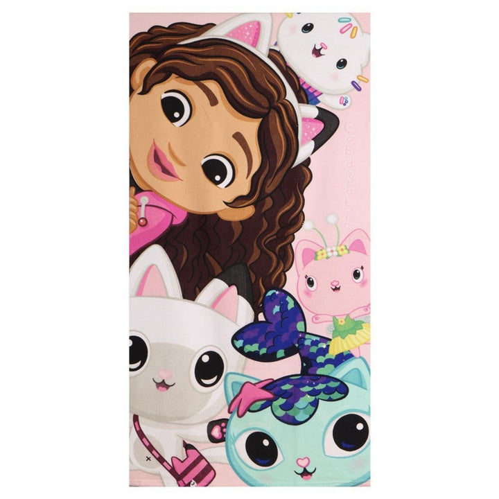 Pre School Gabbys Dollhouse Polyester Microfiber Towel Gabby'S 2200010681