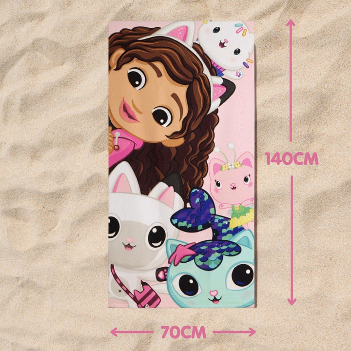 Pre School Gabbys Dollhouse Polyester Microfiber Towel Gabby'S 2200010681