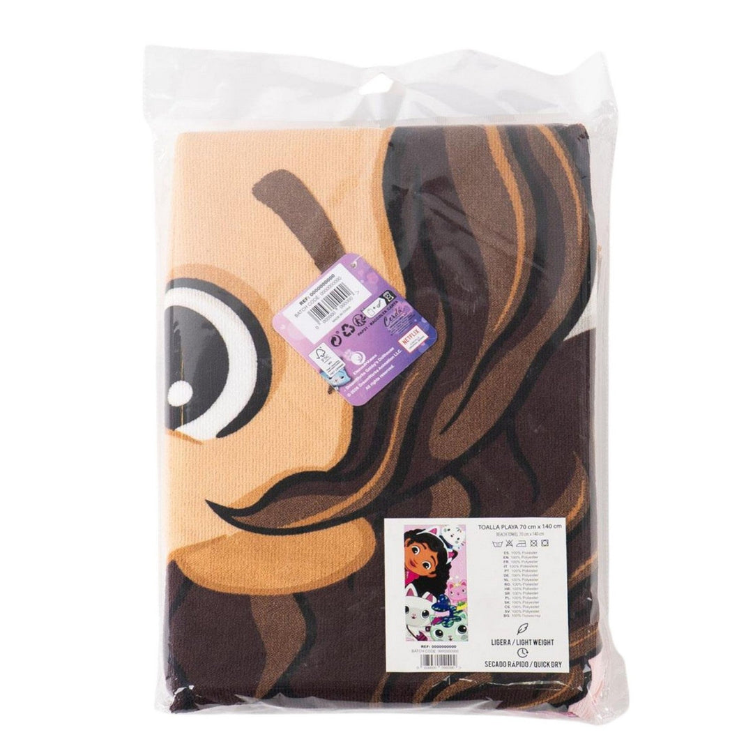 Pre School Gabbys Dollhouse Polyester Microfiber Towel Gabby'S 2200010681
