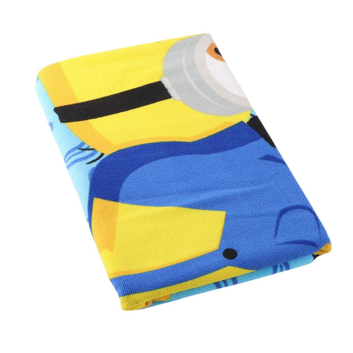 Kids Film And Cartoon Polyester Microfiber Towel Minions Turquoise 2200010691