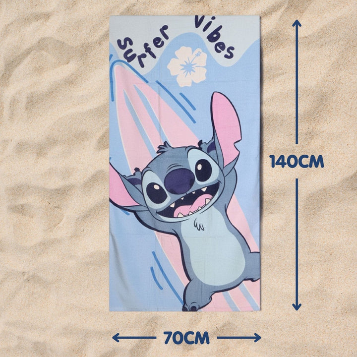 Disney Cotton Towel Stitch Blue 2200010805