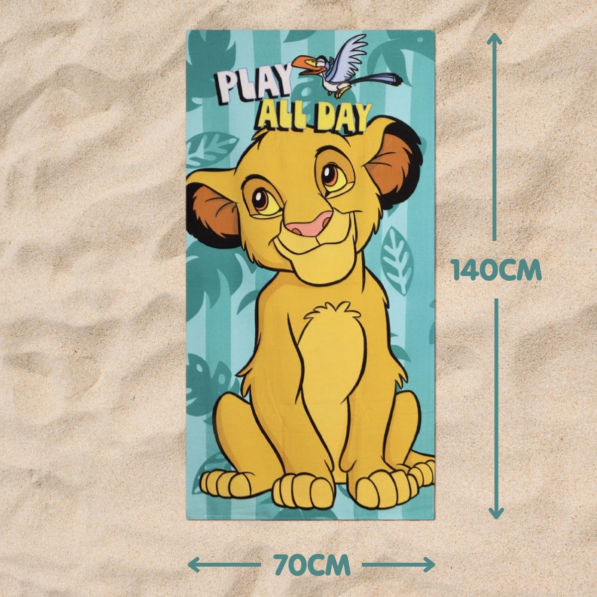 Disney Polyester Microfiber Towel Lion King Yellow 2200010809