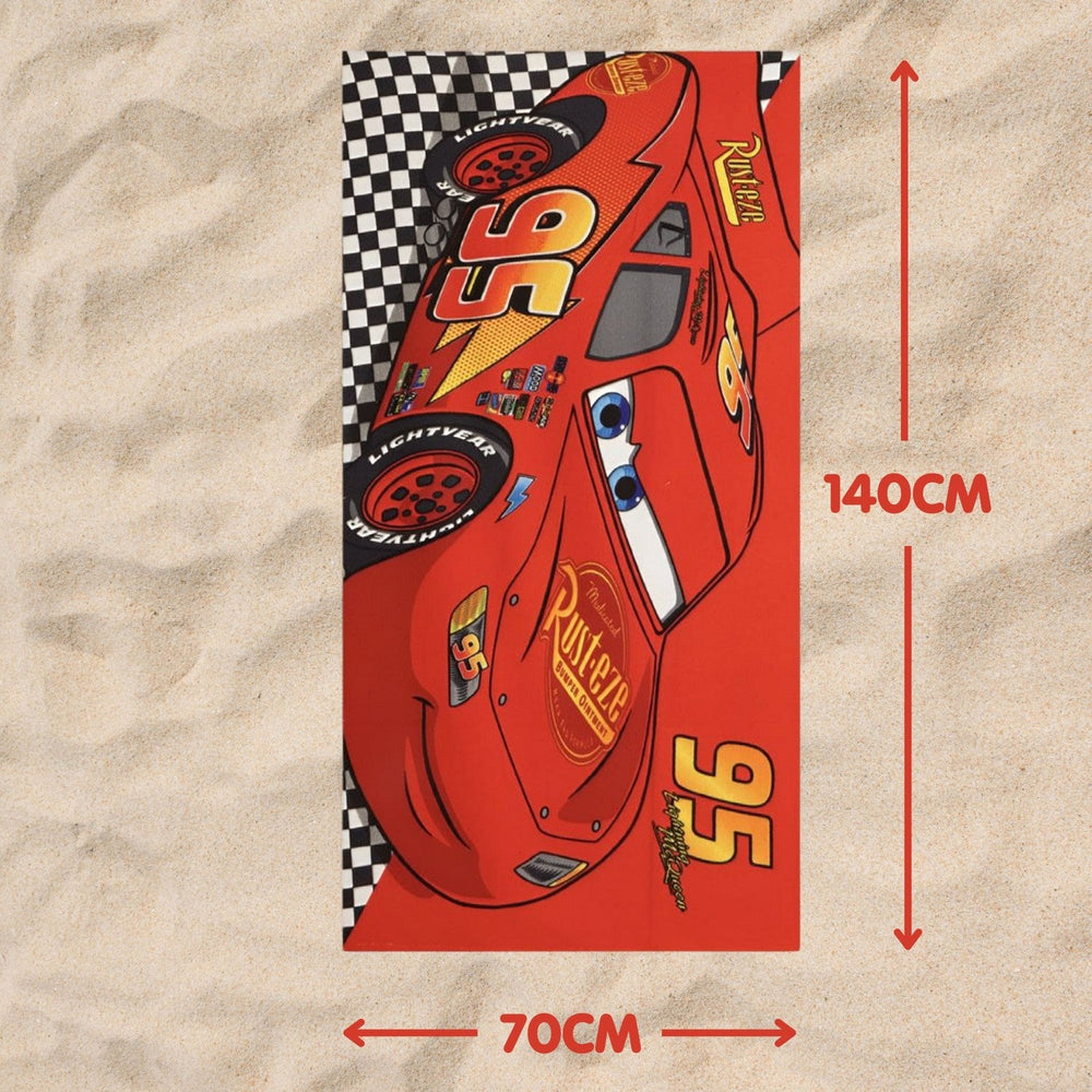 Disney Polyester Microfiber Towel Cars Red 2200010813