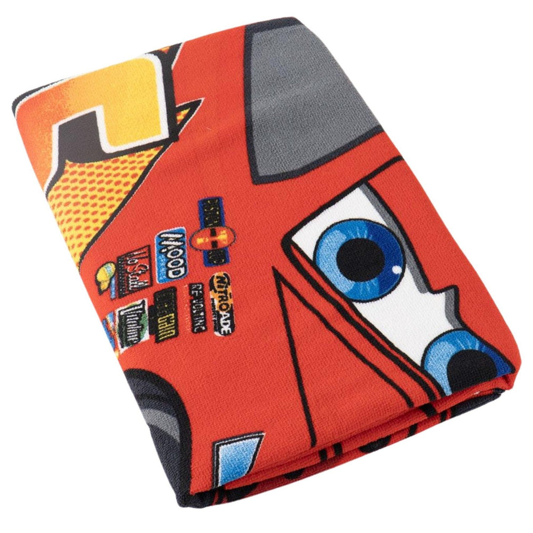 Disney Polyester Microfiber Towel Cars Red 2200010813