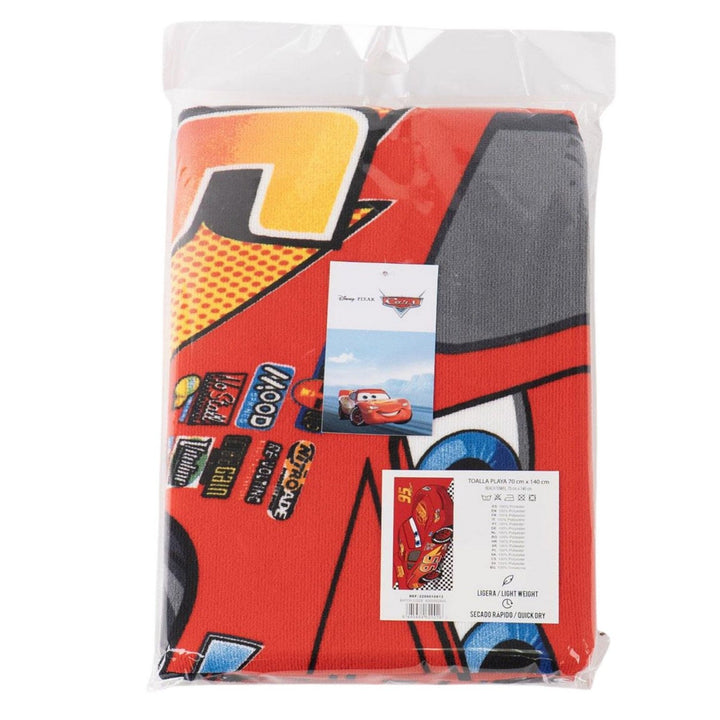Disney Polyester Microfiber Towel Cars Red 2200010813