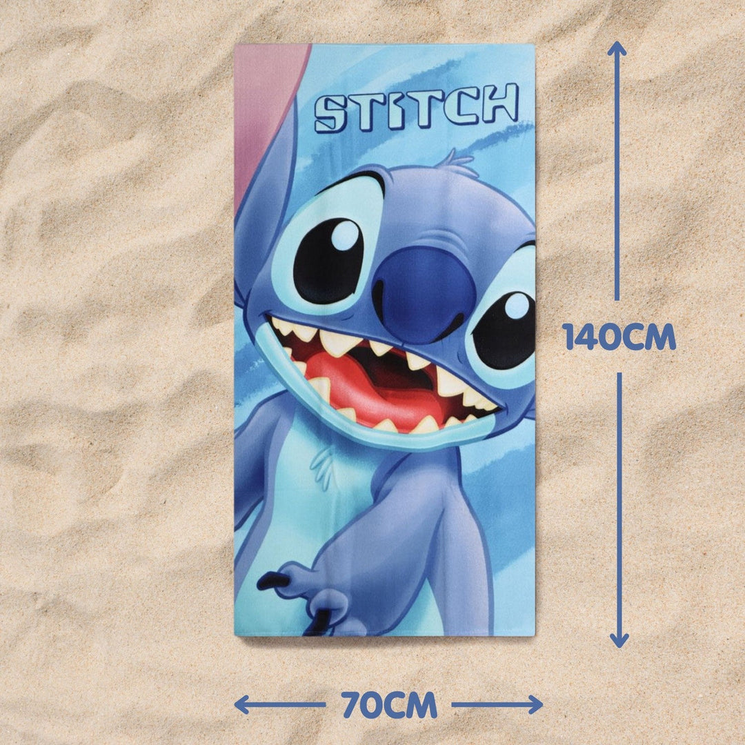 Disney Polyester Microfiber Towel Stitch Blue 2200010818