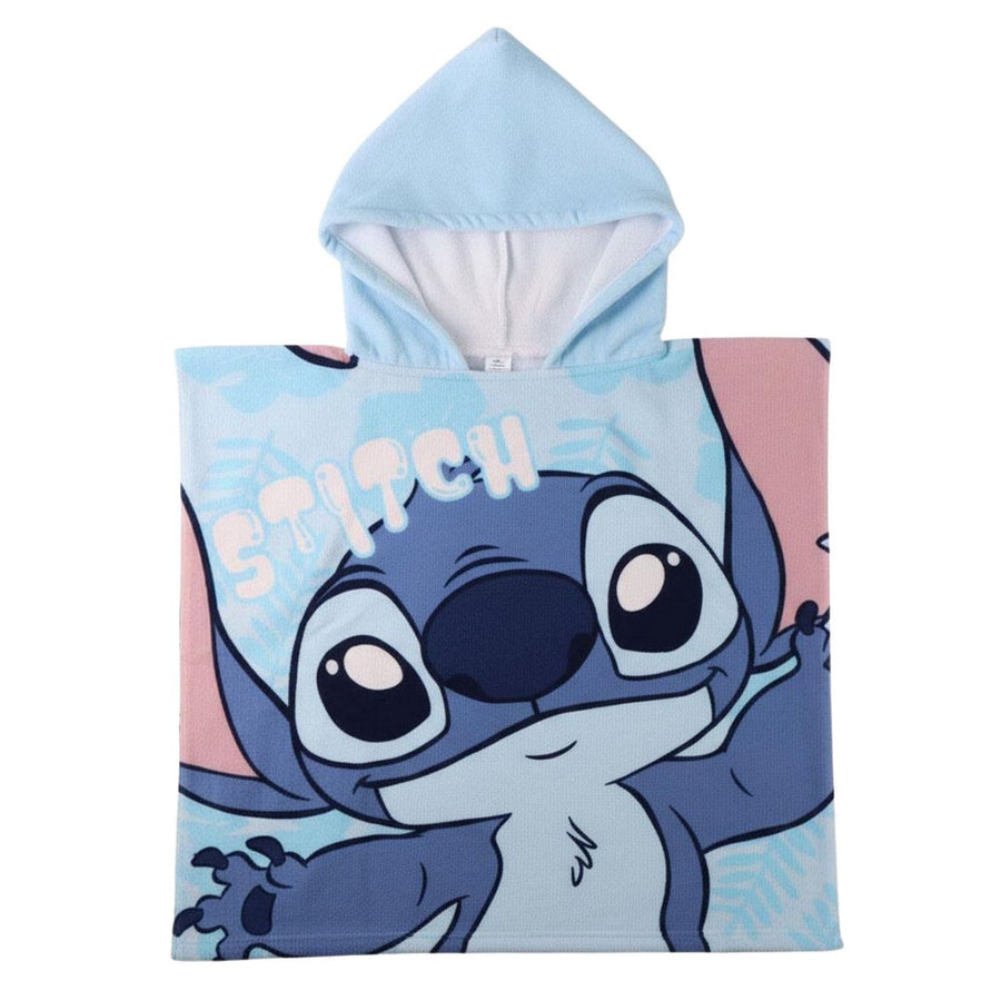 Disney Polyester Microfiber Poncho Stitch Blue 2200010825
