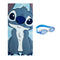 Disney Towel And Swimming Goggles Stitch Turquoise Set 2200010833
