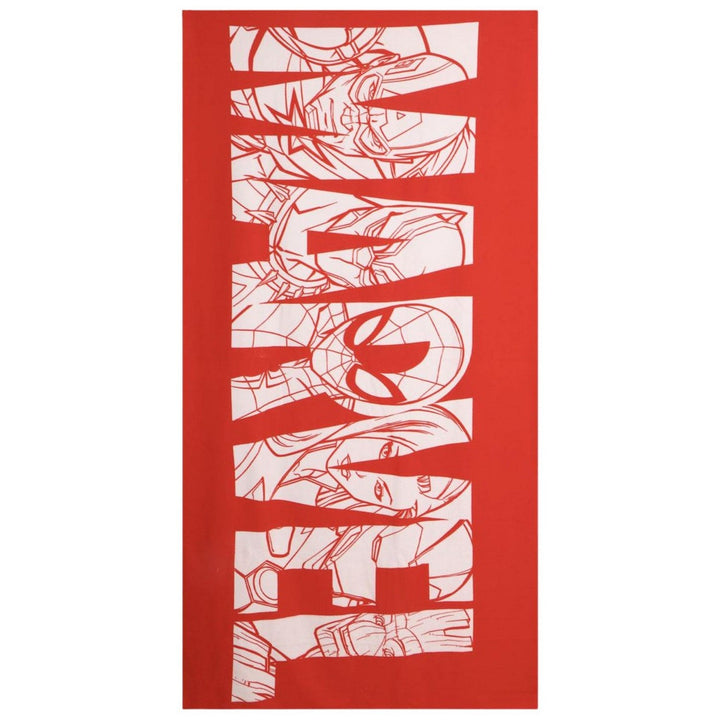 Marvel Polyester Microfiber Towel Adult Red 2200010836