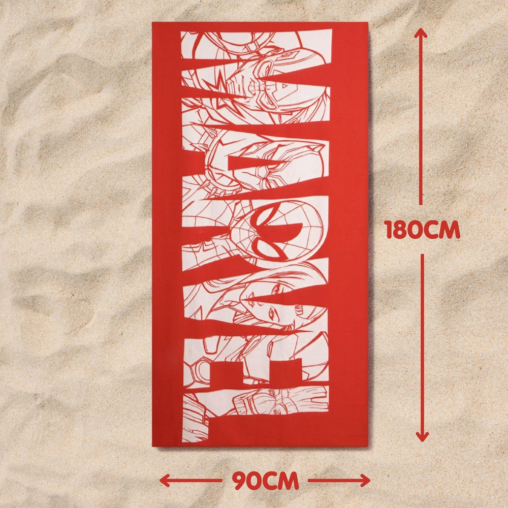 Marvel Polyester Microfiber Towel Adult Red 2200010836