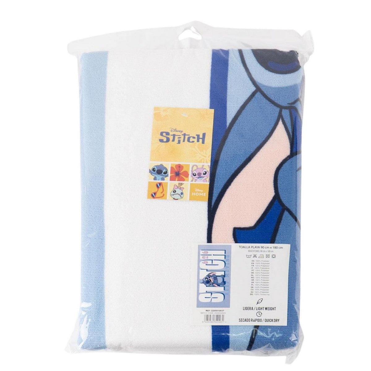 Disney Polyester Microfiber Towel Stitch Adult 2200010837