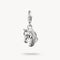 Charm Club Blackened Silver Cubic Zirconia Horse Head Charm 2233-643-14