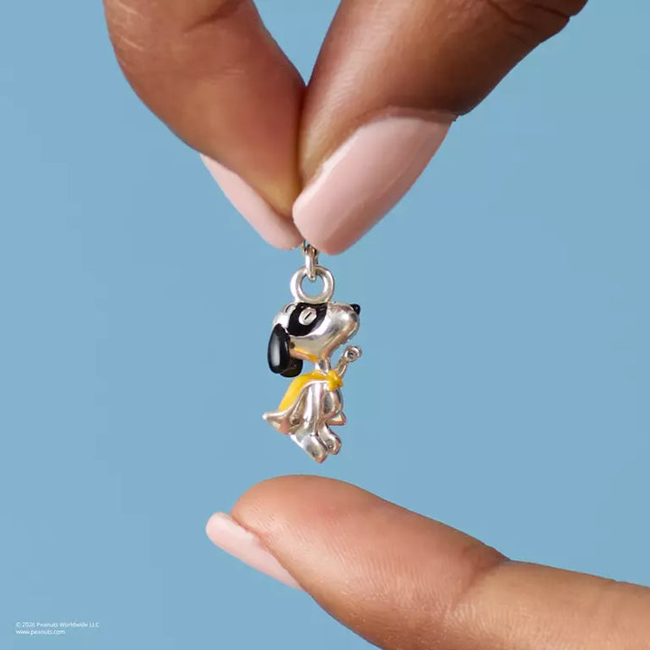 Thomas Sabo Charm Club Sterling Silver Peanuts Snoopy Superhero Charm Pendant 2242-664-7