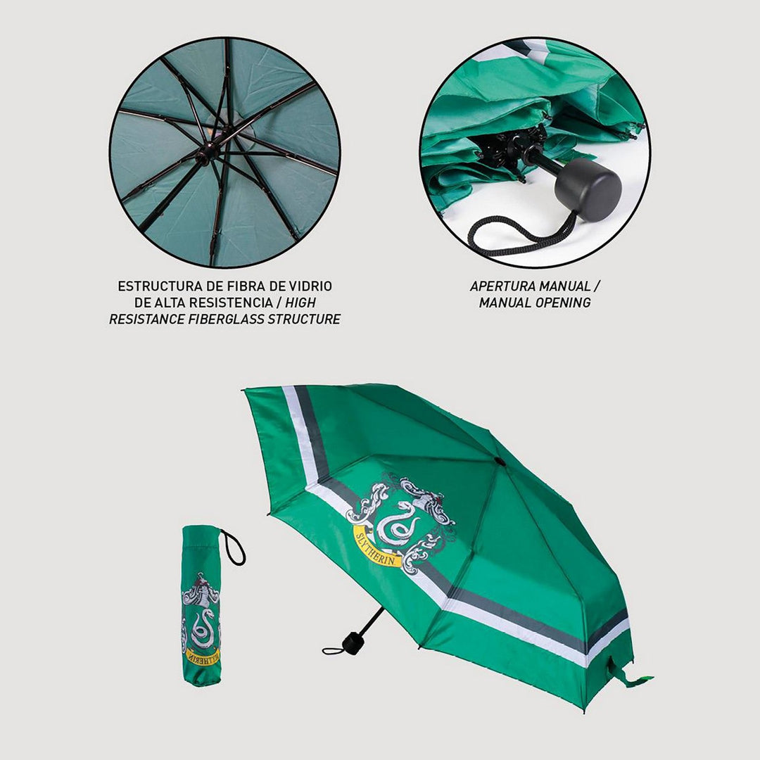 Harry Potter Umbrella Folding Manual Slytherin Turquoise 2400000738