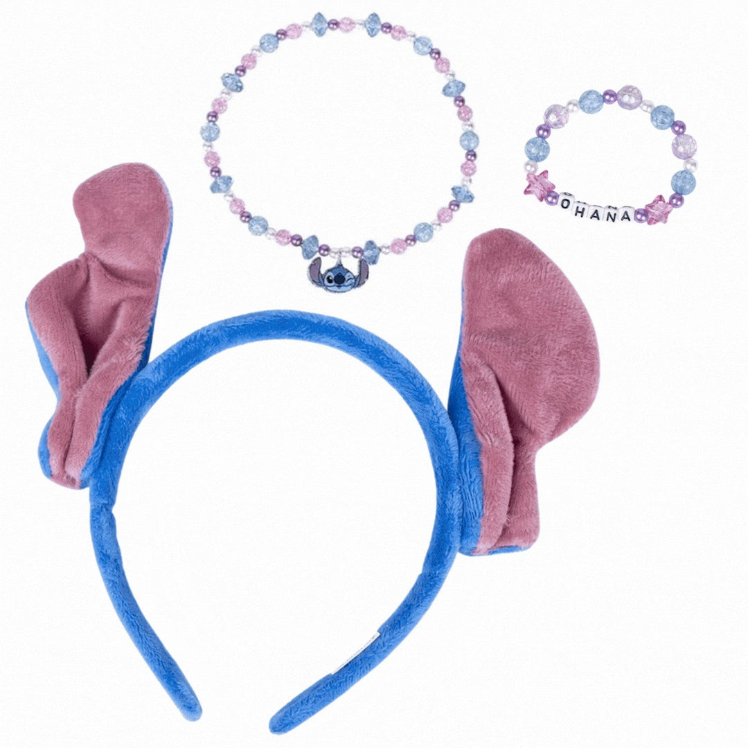 Disney 3 Pcs Headband, And Necklace Accessories Set Lilo & Stitch Bracelet 2500002566