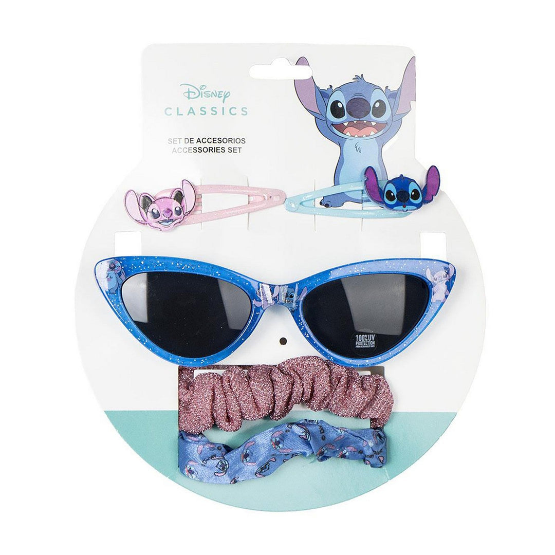 Disney 5 Piece Sunglasses, Scrunchie And Hair Clip Beauty Stitch Set 2500002847