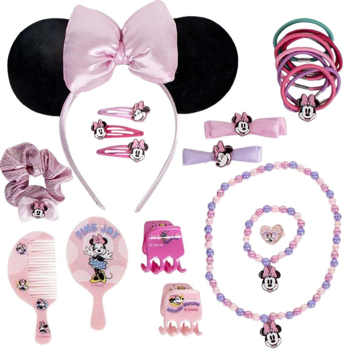 Disney Mickey & Minnie Beauty Box With Hair And Jewellery Accessories Mouse 2500002939