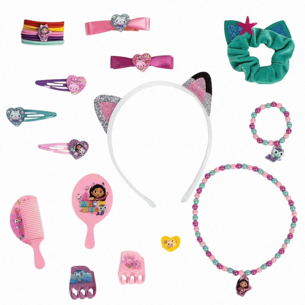 Pre School Gabbys Dollhouse Beauty Box With Hair And Jewellery Accessories Gabby'S 2500002943