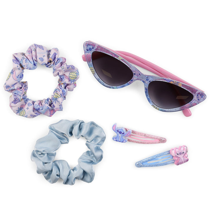 Disney 5 Piece Sunglasses, Scrunchie And Hair Clip Beauty Stitch Set 2500003210