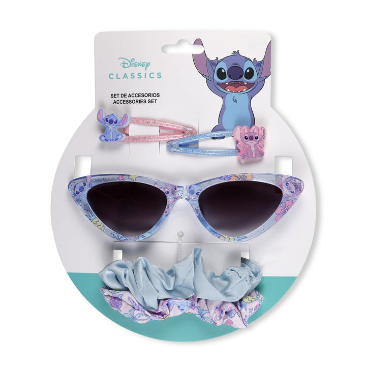 Disney 5 Piece Sunglasses, Scrunchie And Hair Clip Beauty Stitch Set 2500003210
