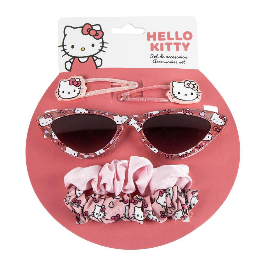 Hello Kitty & Friends 5 Piece Sunglasses, Scrunchie And Hair Clip Beauty Red Set 2500003214