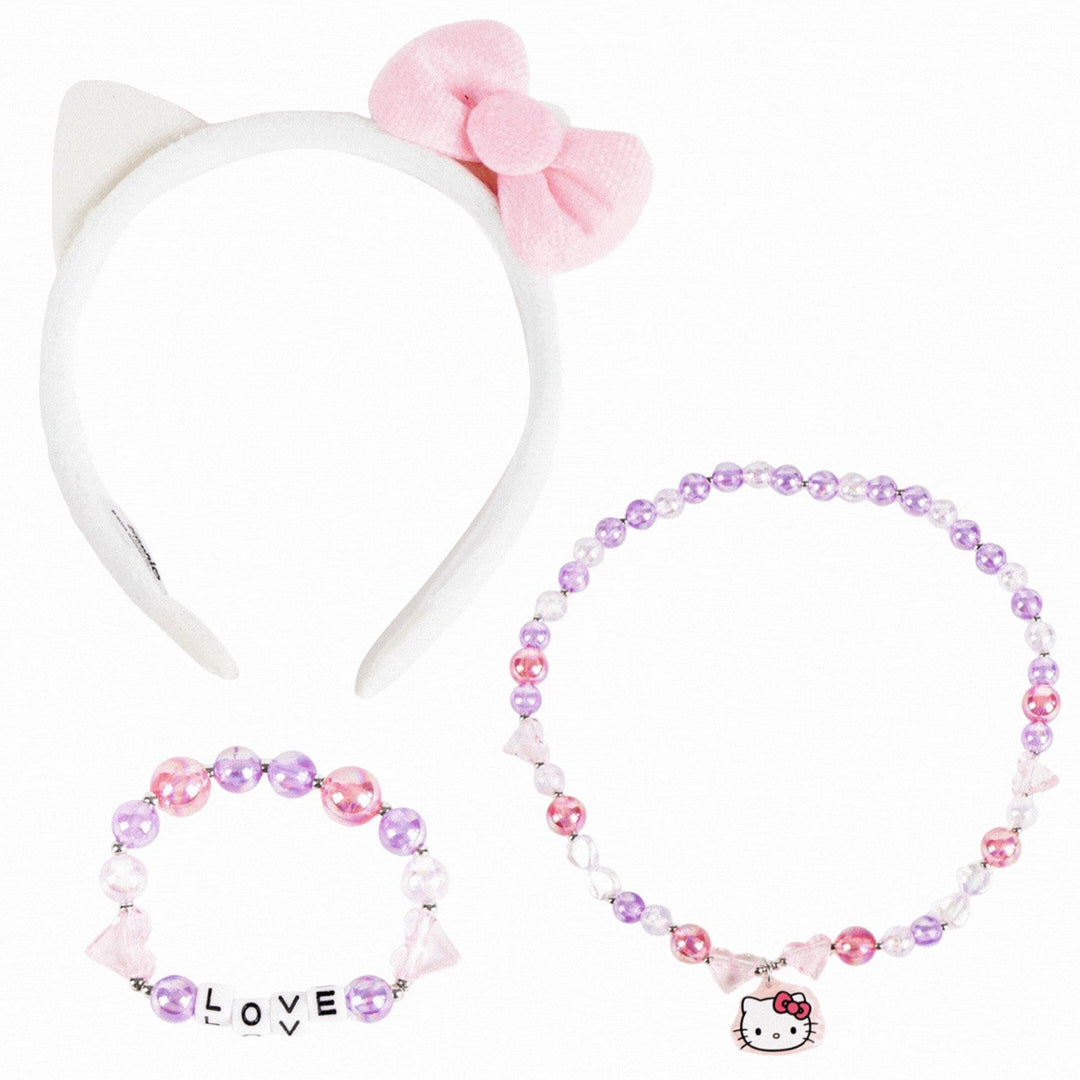 Hello Kitty & Friends 3 Pcs Headband, And Necklace Accessories Set Red Bracelet 2500003223