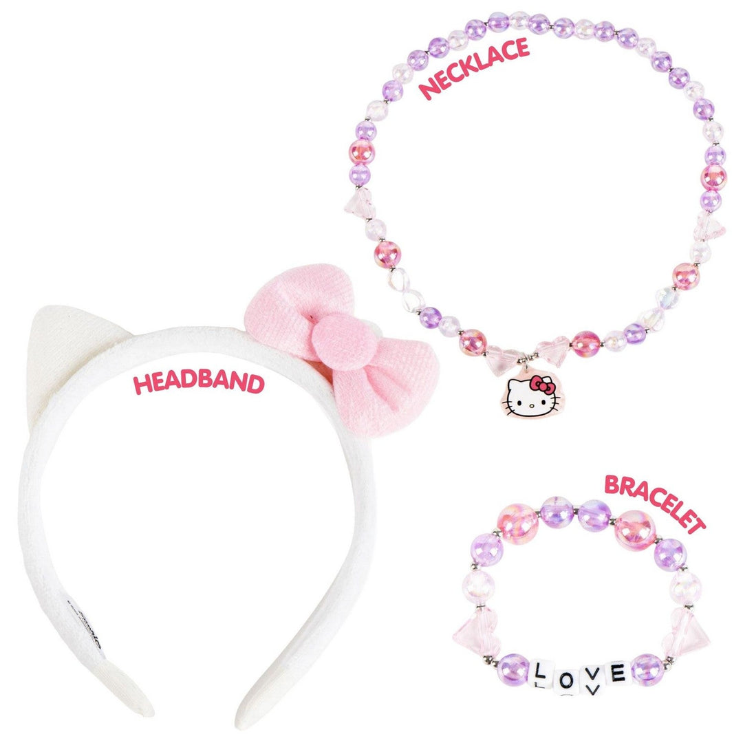 Hello Kitty & Friends 3 Pcs Headband, And Necklace Accessories Set Red Bracelet 2500003223