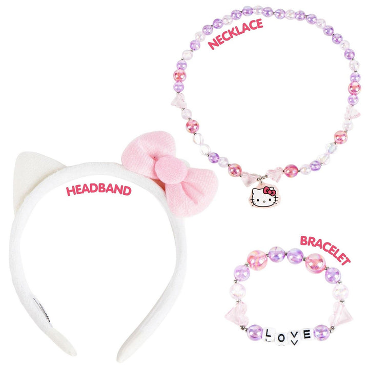 Hello Kitty & Friends 3 Pcs Headband, And Necklace Accessories Set Red Bracelet 2500003223