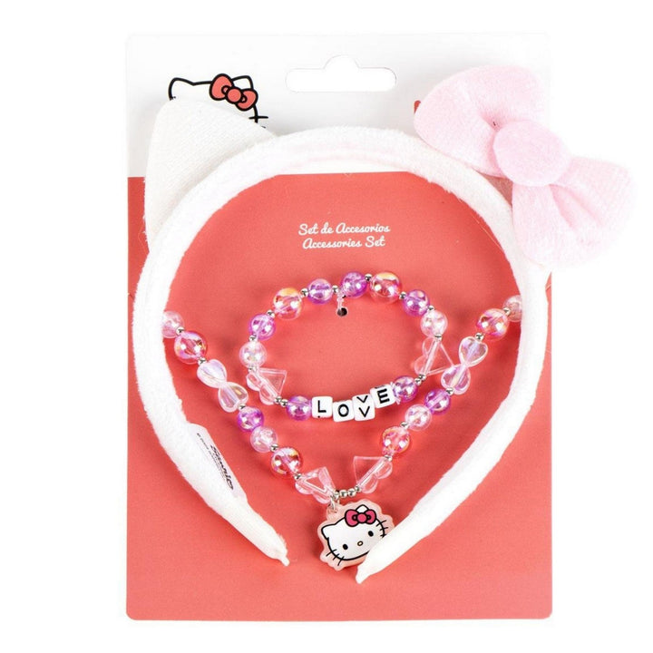 Hello Kitty & Friends 3 Pcs Headband, And Necklace Accessories Set Red Bracelet 2500003223