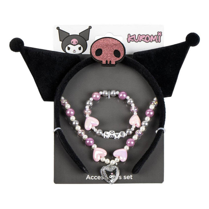 Hello Kitty & Friends 3 Pcs Headband, And Necklace Accessories Set Kuromi Bracelet 2500003438
