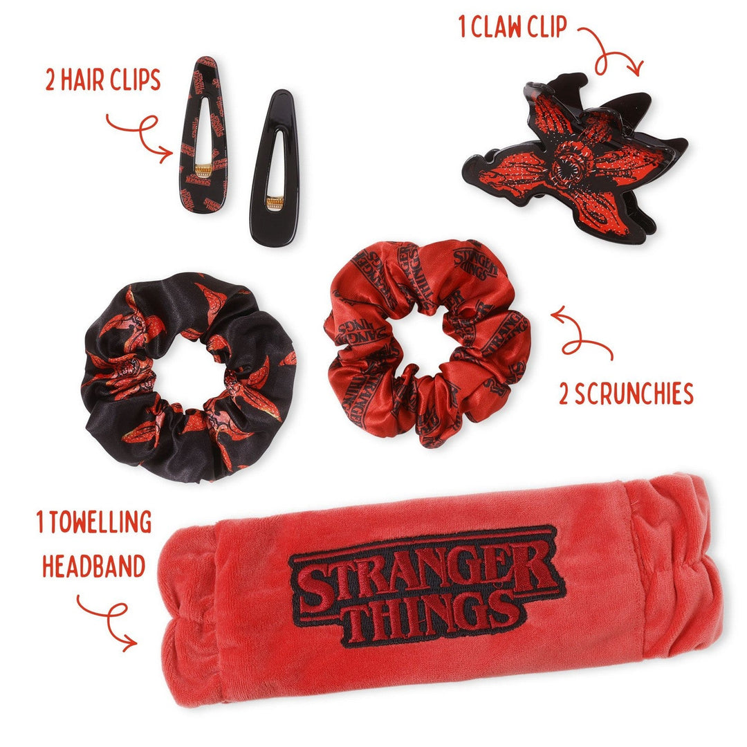 Collectable 6 Pcs Hair Accessories Stranger Things Pink Set 2500003651